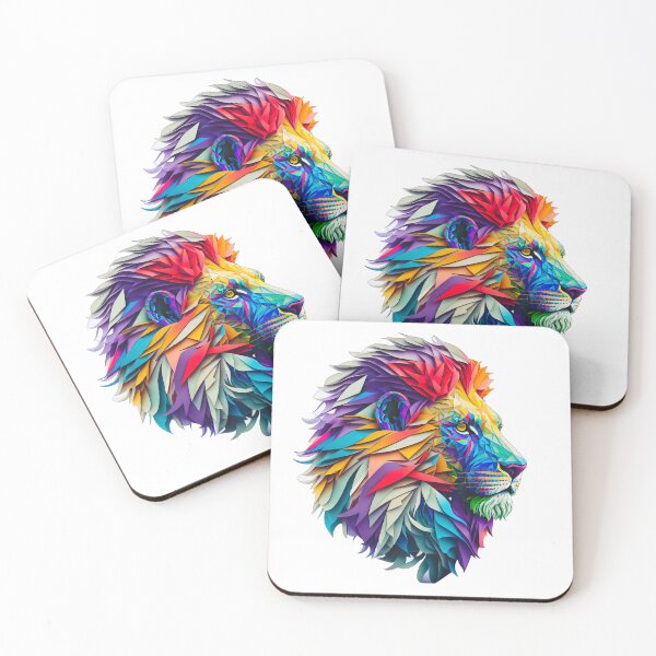 Item preview, Abstract Colorful Lion Design designed and sold by BeyondAverage.