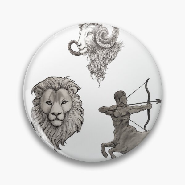 Item preview, Fire Zodiac Signs Bundle | Aries, Leo & Sagittarius Pencil Drawing designed and sold by ManiPopi998877.