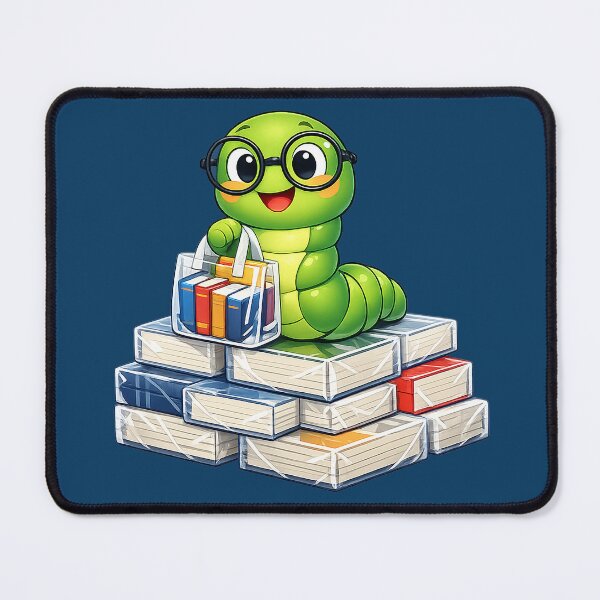 Item preview, bookworm designed and sold by FluffyGallery.