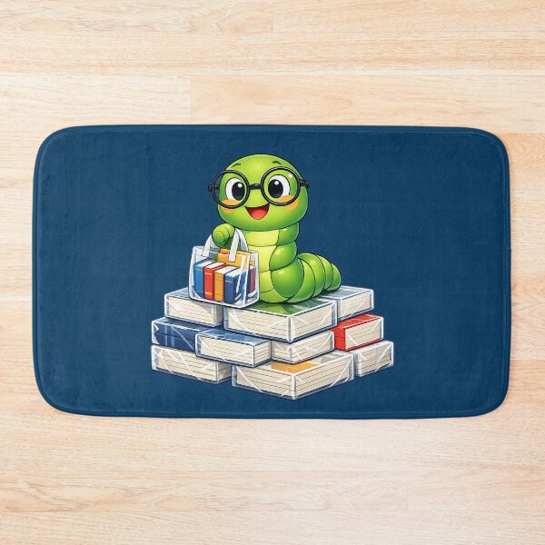 Item preview, bookworm designed and sold by FluffyGallery.