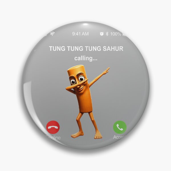 Item preview, Tung Tung Tung Sahur Calling Funny Fishing Dad Dance designed and sold by GreggRoss.