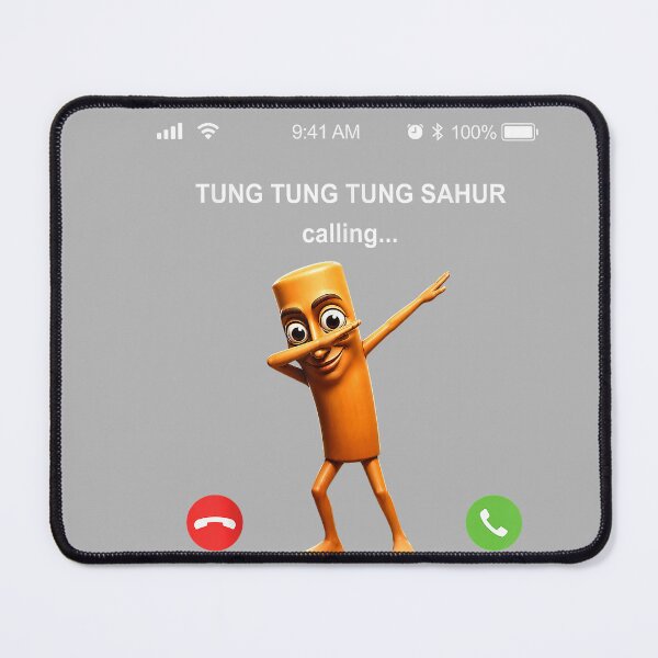 Item preview, Tung Tung Tung Sahur Calling Funny Fishing Dad Dance designed and sold by GreggRoss.
