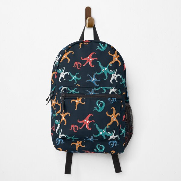 Item preview, dancing starfish - black background designed and sold by Galoux-Pattern.