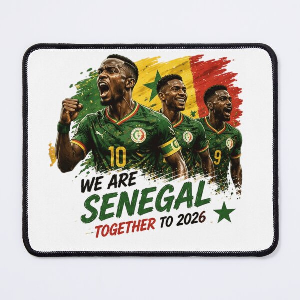 Item preview, We Are Senegal Together to 2026 Football Design designed and sold by Pixanova.