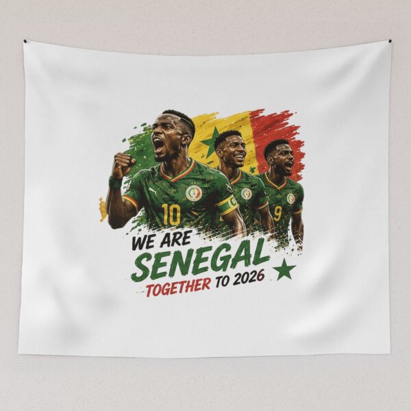 Item preview, We Are Senegal Together to 2026 Football Design designed and sold by Pixanova.