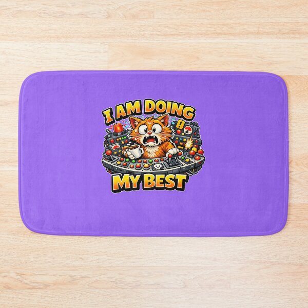Item preview, I Am Doing My Best Stressed Cat designed and sold by Cosmos Creative Studios.