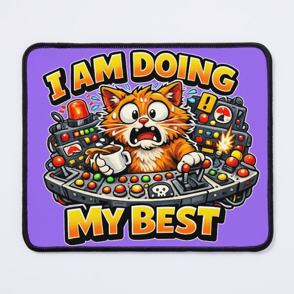 Item preview, I Am Doing My Best Stressed Cat designed and sold by Cosmos Creative Studios.