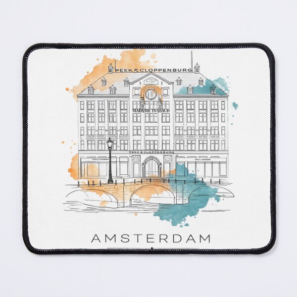 Item preview, Amsterdam Madame Tussauds Watercolor Architecture Sketch designed and sold by MnV-Resonance.