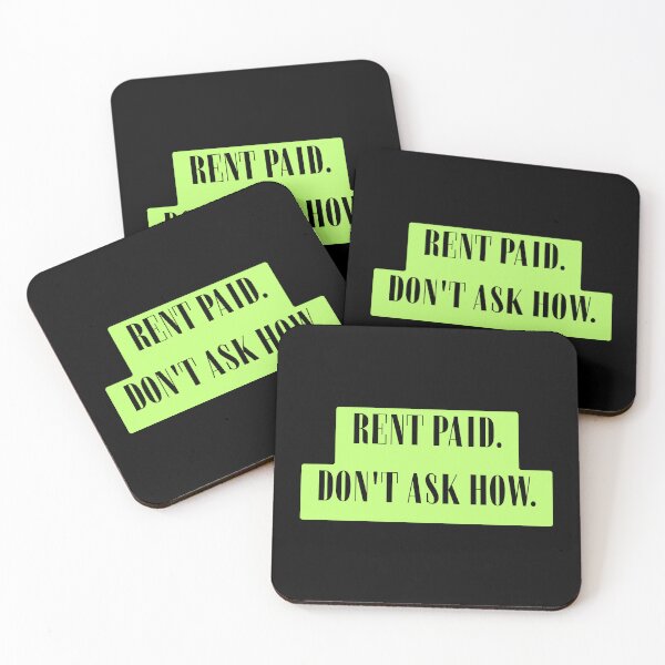 Item preview, Rent Paid. Don’t Ask How. Funny Design For Rentiers designed and sold by Glitch-Cult.