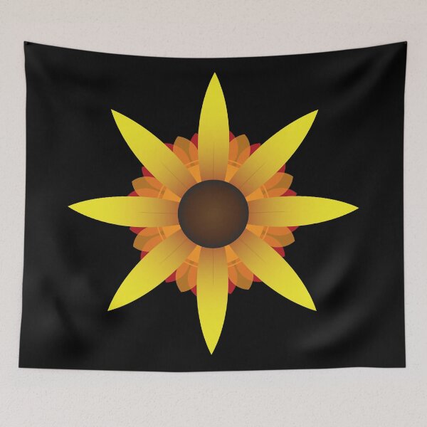 Item preview, Colorful yellow orange flower sunflower designed and sold by TeeHDesigner.