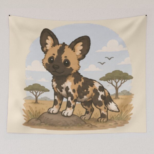 Item preview, Adventure African Wild Dog designed and sold by MellowMunchkins.