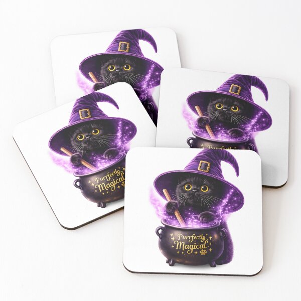 Item preview, Master of Meowgic – Cute Witch Cat  designed and sold by GGAUL.