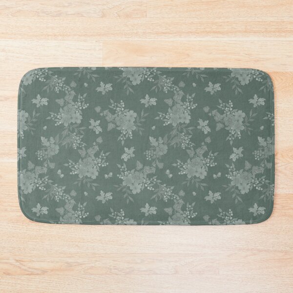 Item preview, Winter Watercolor monochrom Floral Woodland Botanical Fabric designed and sold by Designs by christel_treiber.