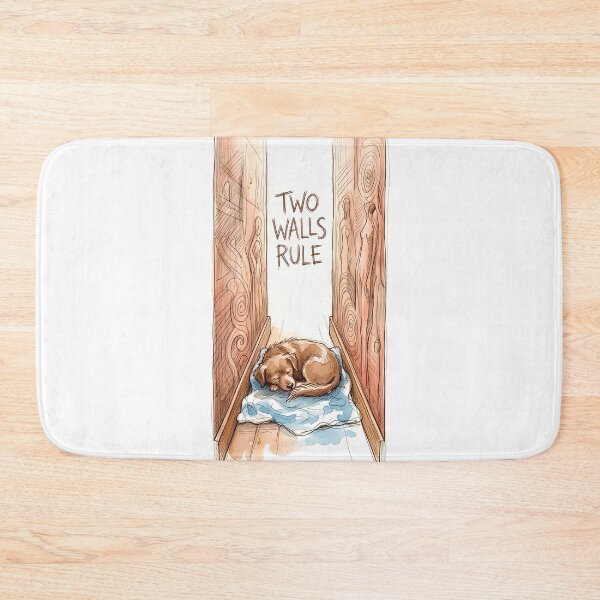 Item preview, Two Walls Rule: Safe and Cozy Sleeping Dog designed and sold by SoulPT.