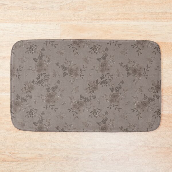 Item preview,  Winter Watercolor monochrom Floral Woodland Botanical Fabric designed and sold by Designs by christel_treiber.