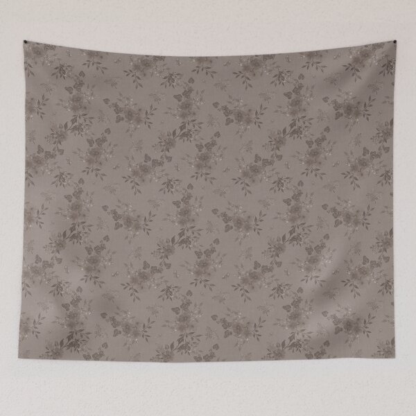 Item preview,  Winter Watercolor monochrom Floral Woodland Botanical Fabric designed and sold by Designs by christel_treiber.