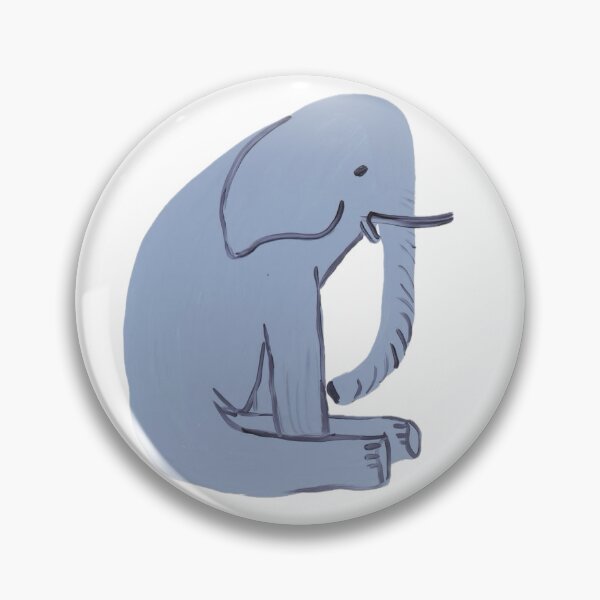 Item preview, Blue elephant sitting designed and sold by Archived by Vic.