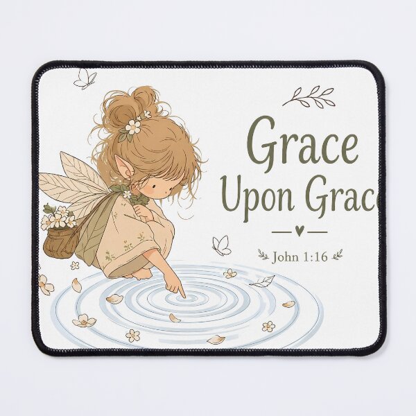 Item preview, Grace Upon Grace | Christian Fairy Sticker Design designed and sold by lindalifepeace.