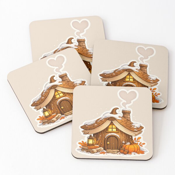Item preview, Cozy Book House with Pumpkin | Cottagecore Autumn Reading Sticker designed and sold by Iras-Art-Corner.