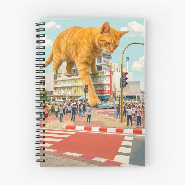 Item preview, Giant Ginger Cat and The Tiny Traffic Jam designed and sold by PorfileJ.