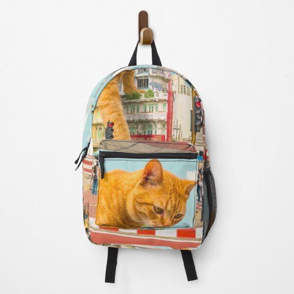 Item preview, Giant Ginger Cat and The Tiny Traffic Jam designed and sold by PorfileJ.