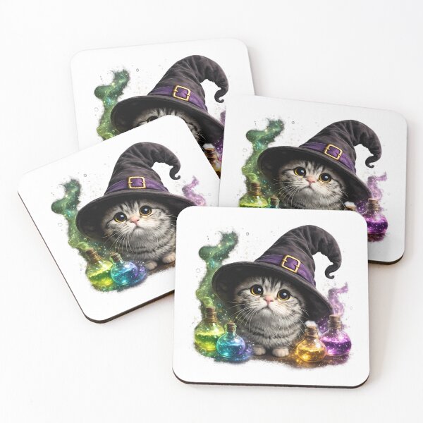 Item preview, Master of Meowgic – Cute Witch Cat  designed and sold by GGAUL.