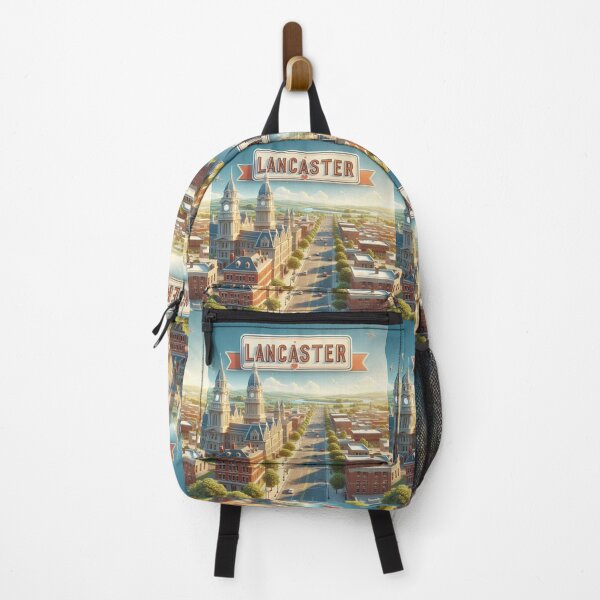 Item preview, Lancaster USA Charming 3D Skyline Label Label Text LANCASTER USA ?? designed and sold by PaintMeWorld.