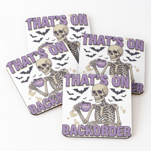 Item preview, Funny Halloween Pharmacy Tech Skeleton That's BackOrder designed and sold by CF_VintageDesign.