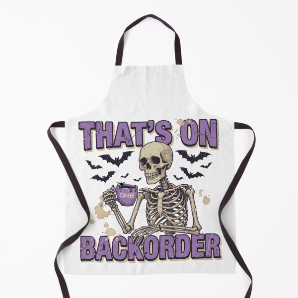 Item preview, Funny Halloween Pharmacy Tech Skeleton That's BackOrder designed and sold by CF_VintageDesign.