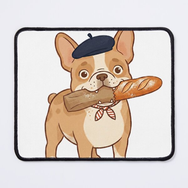 Item preview, French Bulldog with Baguette T-Shirt designed and sold by Chrono Design Workx.