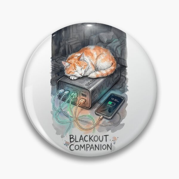 Item preview, Blackout Companion: Cozy Cat and Power Bank designed and sold by SoulPT.