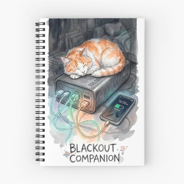 Item preview, Blackout Companion: Cozy Cat and Power Bank designed and sold by SoulPT.