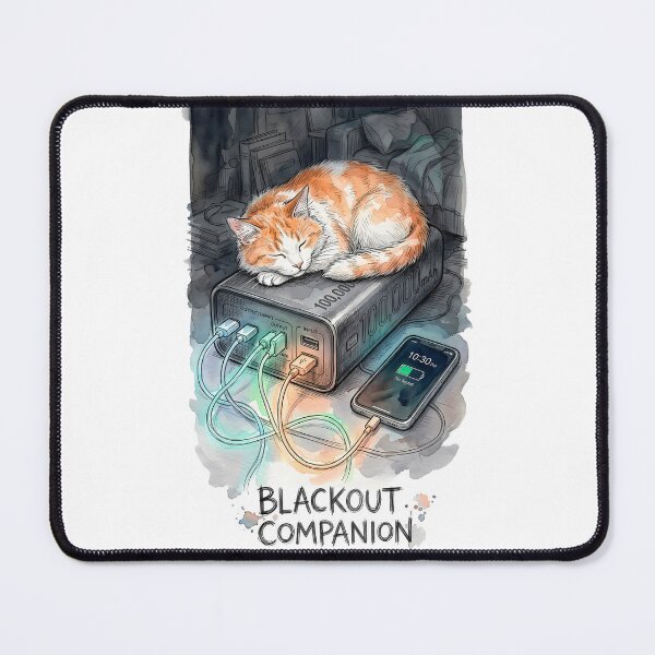 Item preview, Blackout Companion: Cozy Cat and Power Bank designed and sold by SoulPT.