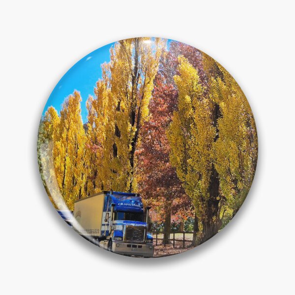 Item preview, Gorgeous golden poplars, autumn leaves and trucks designed and sold by FranWest.