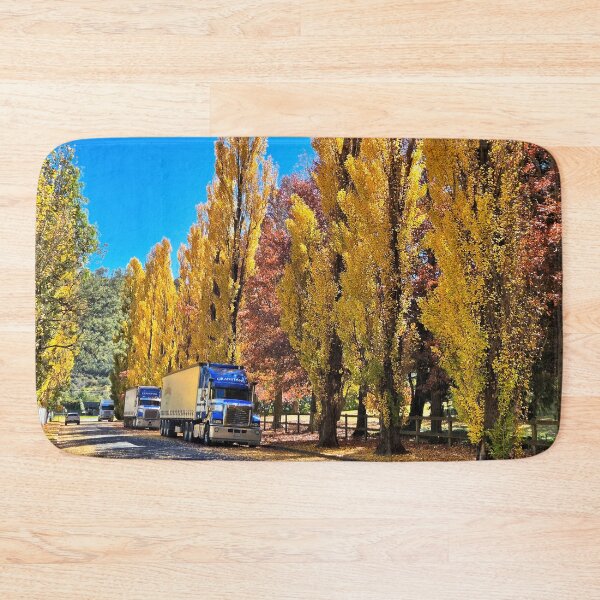 Item preview, Gorgeous golden poplars, autumn leaves and trucks designed and sold by FranWest.