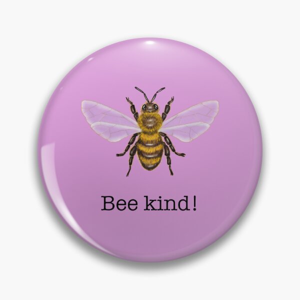 Item preview, Bee kind- bee hand drawn with the request to be kind designed and sold by Sonja Birkelbach.