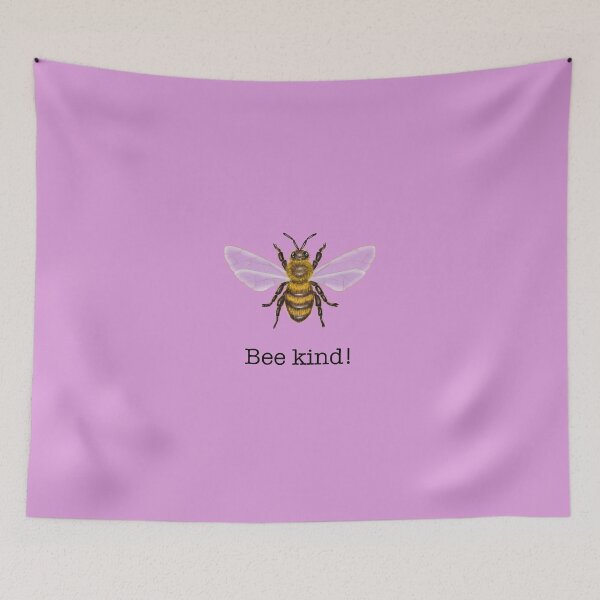 Item preview, Bee kind- bee hand drawn with the request to be kind designed and sold by Sonja Birkelbach.