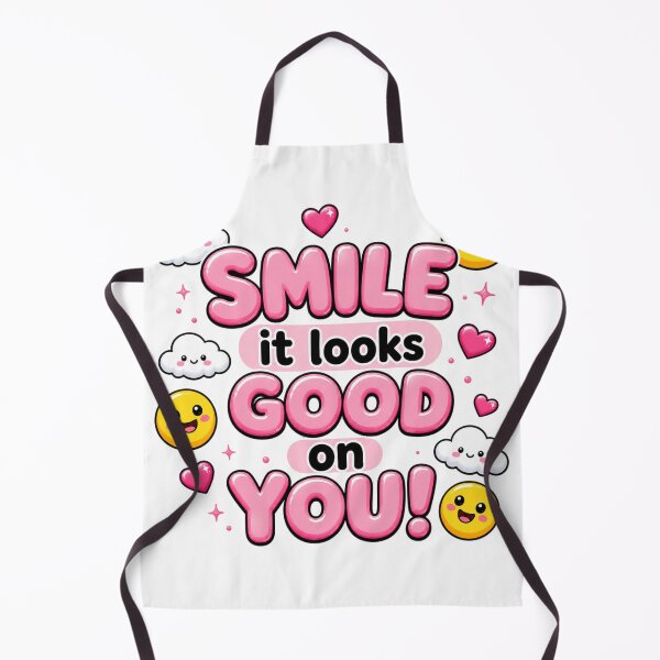 Item preview, Smile It Looks Good On You | Kawaii Pink Positivity Quote Art designed and sold by Dulxoz.