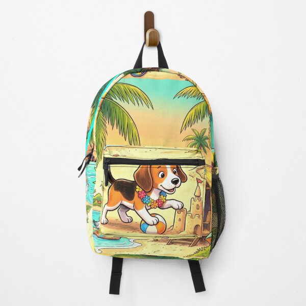 Item preview, Cute Beach Puppy Summer Adventure Tropical Paradise designed and sold by ExploreAura Studio.