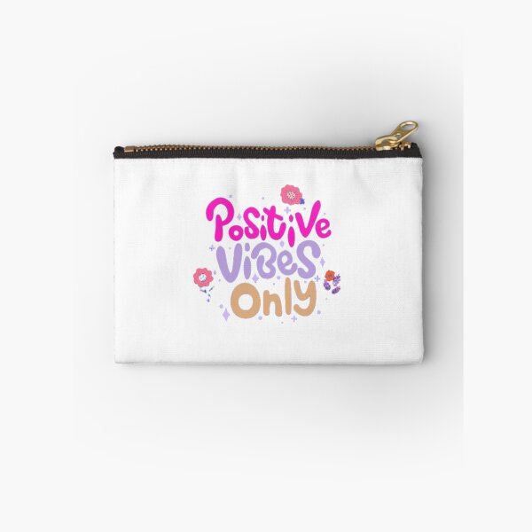 Item preview, Positive Vibes Only Colorful Typography | Inspirational Floral Quote Design designed and sold by PixelVibe Art.