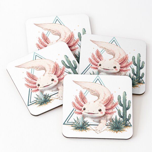 Item preview, Cute Axolotl Water Circle Kawaii Amphibian Design designed and sold by R-B-Colors.
