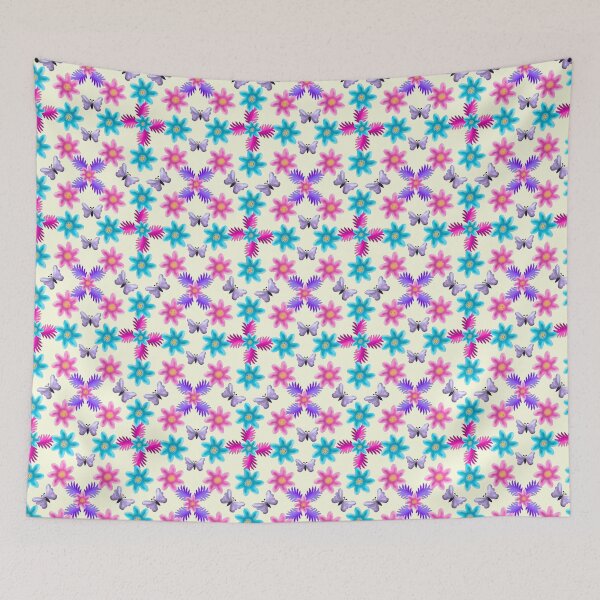 Item preview,  Pastel Butterfly Floral Pattern designed and sold by HopeAndHustle.