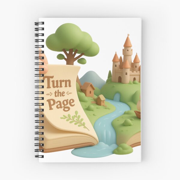 Item preview, Turn the Page – Magical Fantasy Book World with Castle designed and sold by veynorastudio.