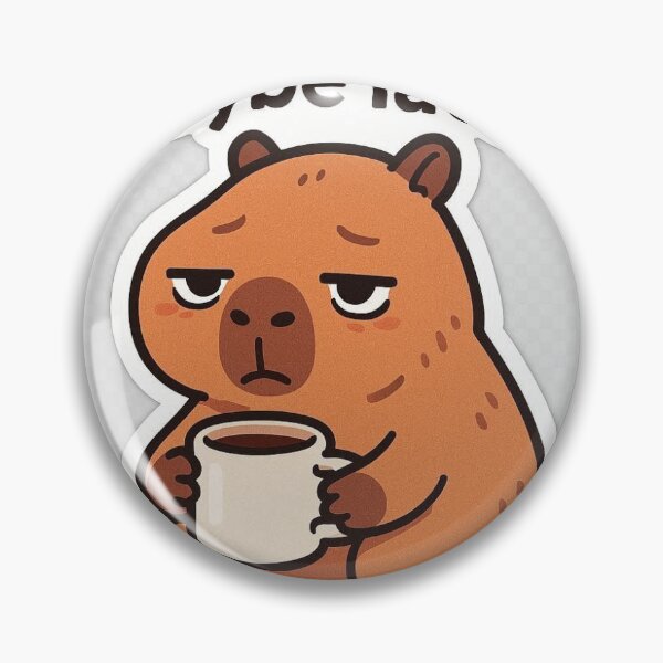 Item preview, Maybe Later Capybara Sticker – Cute Introvert Mood Meme designed and sold by vigzhifushions.