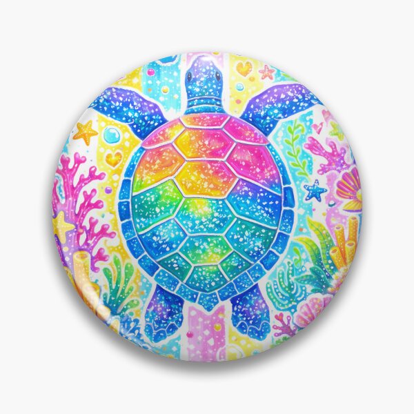 Item preview, Holographic turtle designed and sold by Tiny-Love ⭐⭐⭐⭐⭐.