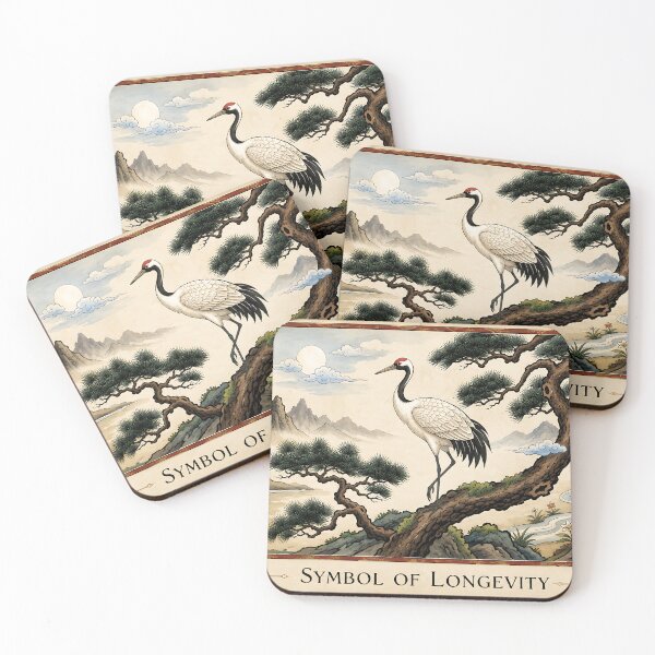 Item preview, Korean Minhwa Crane – Symbol of Longevity and Good Fortune designed and sold by K-Tradition.