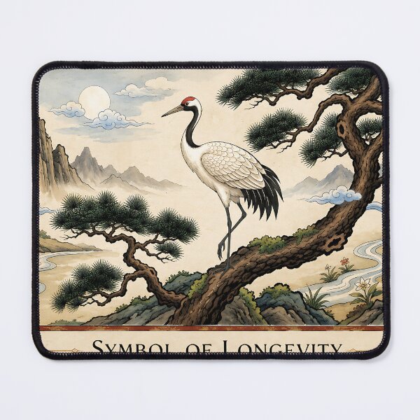 Item preview, Korean Minhwa Crane – Symbol of Longevity and Good Fortune designed and sold by K-Tradition.