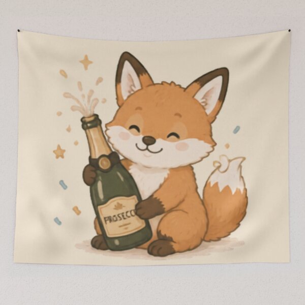 Item preview, Cute Congratulations Fox designed and sold by MellowMunchkins.