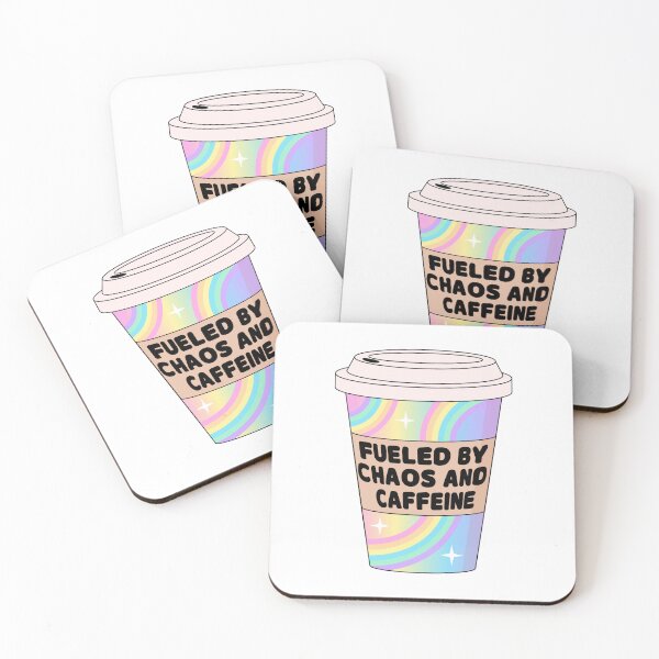 Item preview, Fueled By Chaos And Caffein Coffee Cup designed and sold by GlitterArtySVG.