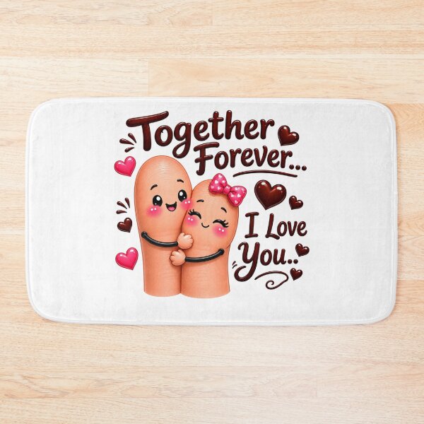 Item preview, Together Forever I Love You | Cute Finger Couple Kawaii Love Art designed and sold by Dulxoz.